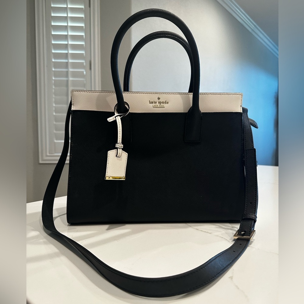 Kate Spade Leather Black & White Purse